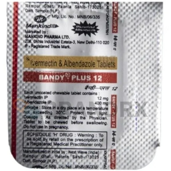 Bandy Plus 12/400 mg Mankind Pharma Ltd.